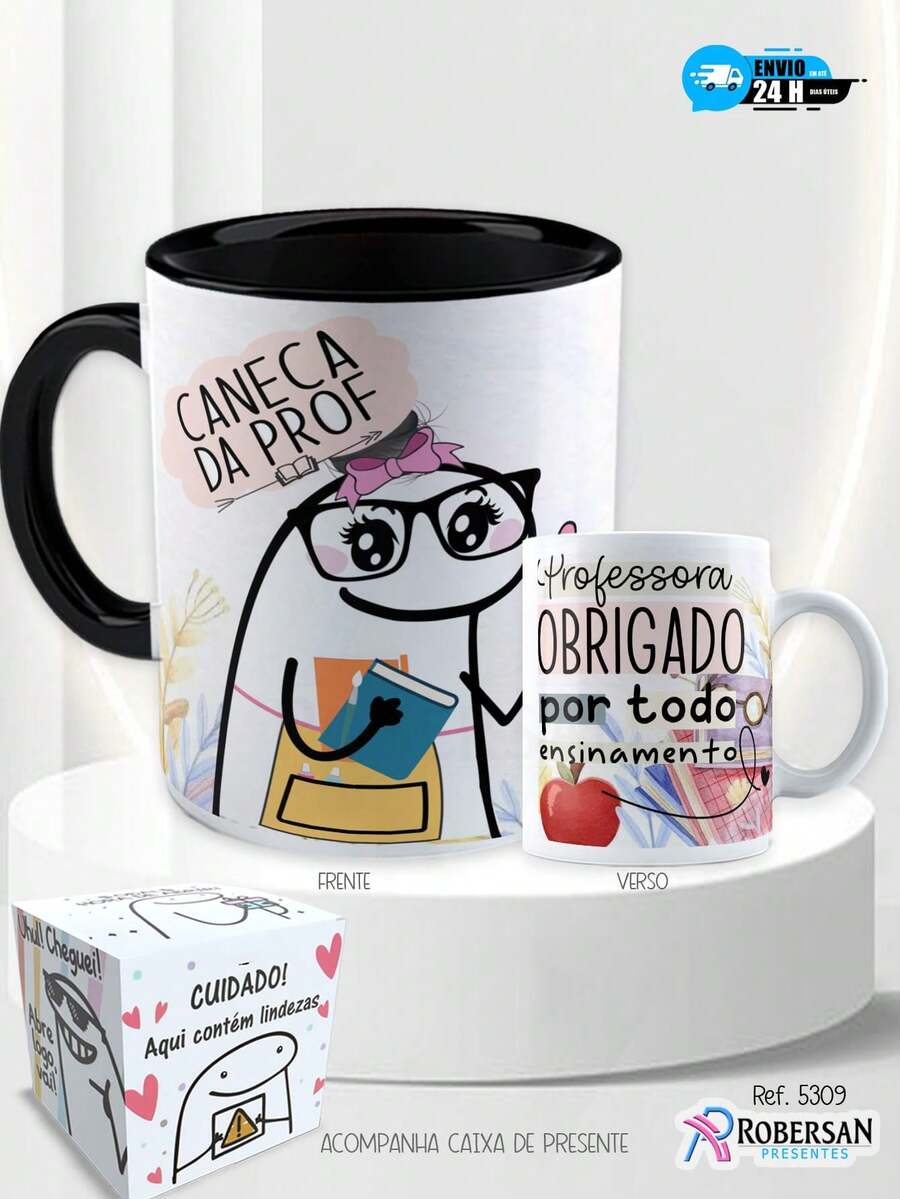 Teacher's Day Mug Teacher Different Porcelain Mugs Personalized Coffee Ceramic - 黑色 - 查看 1