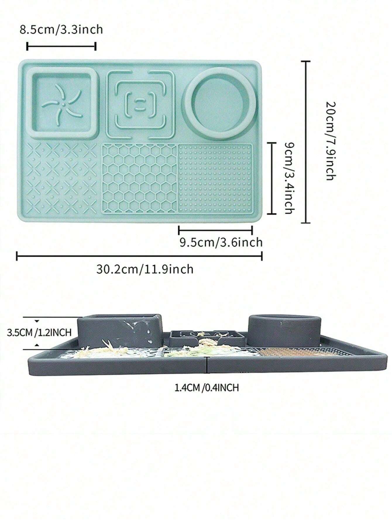 Silicone Pet Slow Feeder Bowl, AntiGulping Mat For Dogs And Cats