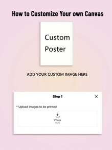 1 件可定制无框帆布海报，定制您的照片，送给家人和朋友的礼物，分享您最喜爱的回忆和最珍贵的时刻，墙壁艺术，家居装饰，图形印刷