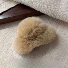 精致别致的兔毛发夹，发爪装饰，适合盘发，春夏情人节发夹，发卡，发夹，发爪夹，秋冬发饰，适合女士度假装扮，情人节礼物