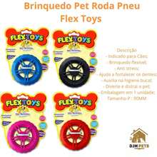 Pet Toy Wheel Tire Flex Toys 90 MM - Màu Hoa hồng đỏ - Xem 2