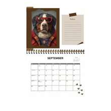 Dogs In Glasses Calendar 2025 Cute Funny Dog Monthly Wall Calender 12 Month - Spectacles Dog - View 3
