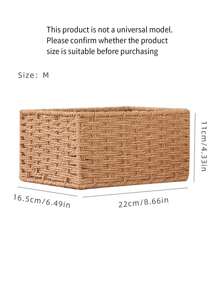 S/M/L 可选套装编织收纳篮，适用于卧室、客厅、书房和办公室的手工桌面收纳盒、厨房、厨房配件、厨房工具、厨房收纳盒、化妆品收纳盒、婚礼用品、花卉装饰、家居用品、桌子、家居装饰、家居整理和收纳、房间装饰、卧室房间装饰、几何编织波西米亚篮子、木藤花盆架、适用于 CoastalVibes 户外空间的 NaturalMix 绳索装饰