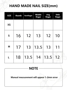 10片装超长指甲，Y2K白色法式3D花朵图案美甲装饰，纯手工按压式指甲。适合女性，派对和日常佩戴的理想之选，也是送给女性和女孩的绝佳礼物。美甲用品