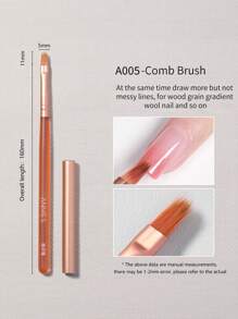 annies 8 件套多巴胺美甲刷，凝胶抛光衬里细节刷，适用于指甲彩绘、渐变、印花、构造 - 彩色 - 查看 11