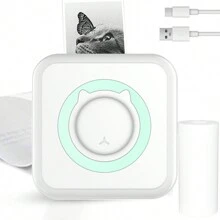 迷你无线打印机、袖珍无线热敏打印机、兼容 Android 和 IOS 的便携式无墨打印机、用于照片、日记、备忘录、旅行的便携式收据打印机 - 均碼 - 查看 10