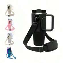 1pc Neoprene Insulated Sleeve With Strap For 40oz Sports Water Bottle, Portable Cup Holder For Travel, Camping, Shopping, Outdoor Use