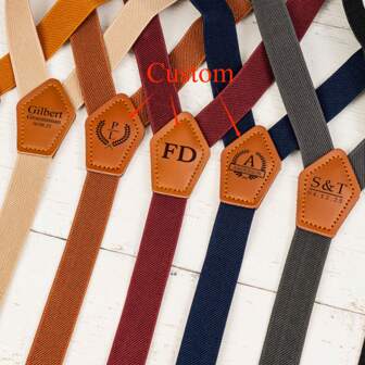Personalized Groomsman Leather Suspenders,Custom Suspenders,Groomsman Gifts, Rustic Wedding Men Suspenders,Best Men Gifts,Wedding Men Gifts, ,Colorful,Cute,Adorable,Funny,Kawaii,Y2K,Stylish,Unisex,Casual,Custom,Personalized,Unique,Customized,Ideal Gifts For Him,Ideal Gifts For Her,Her,Boyfriend,Girlfriend,Family,Friends,Customized Wedding Accessories,Vintage Outfit,Apparel Accessories,Chic Autumn,Freshman, Sophomore, Underclassmen
