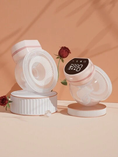 1 st bärbar silikonbröstpump, bärbar elektrisk bröstpump för spädbarn