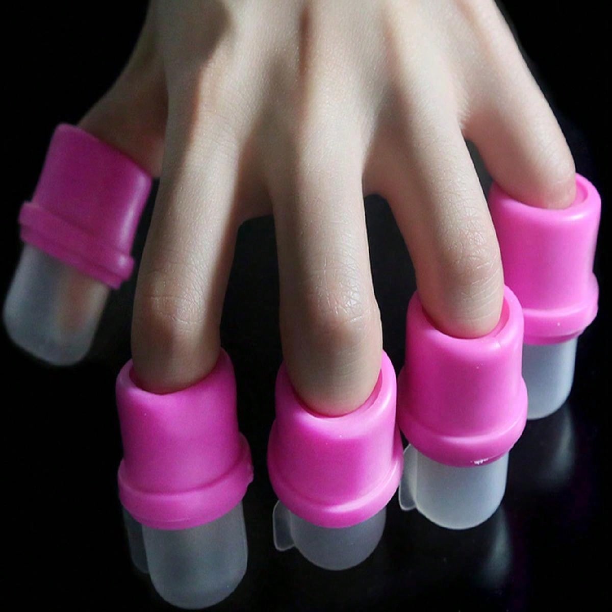 10pcs/20pcs/30pcs/Set Nail Art Silicone Nail Remover Set Nail Remover Pink Nail Polish Remover Finger Set Nail Remover Finger Set Finger Separator Finger Separate Nail Remover Tool Nail Art Tool,Nail Supplies,Nail Tools,Nail Art Tools,Back To School,Nails,Nail Tools For Press On Nails
