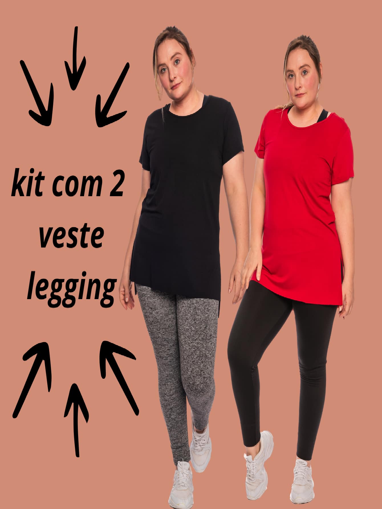 Kit Cim 2 Wears Leggings - 紅色 - 查看 1