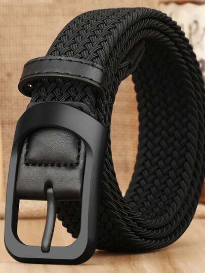New Men's Tactical Stretchy Woven Elastic Belt, Adjustable Military Canvas Webbing Belt Summer, School Casual, Business, Boyfriend Husband Father Dad Men Gift, Daily Wear, Fashion, Teen, Outdoor, Vacation, Athletic, Travel, Street, Boho, Vintage Fall, Autumn, Halloween Autumn-Winter Accessories,Suitable For Teens, Youth,Men,Casual, Outdoor, Athletic, Vacation, Graduation Gifts, Birthday, Daily Wear
