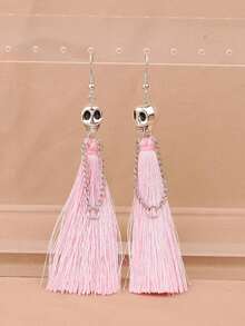 Hoa tai tua rua đầu lâu Halloween, trang sức phong cách Punk dành cho phụ nữ - Nhiều màu - Xem 5