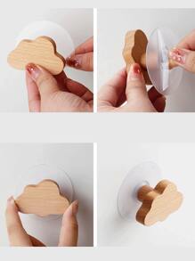 1pc Creative Cartoon Animal Shaped Wooden Cabinet Door/Drawer Pull Handle, Suitable For Various Cabinets, Wardrobes, Nightstands, Decorative Cabinets, Drawers, Cute Design Adds Fun To Cozy Rooms Baby Shower Family Decorations Gifts