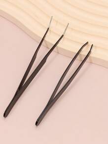 Two Pieces Set Of Multi-Color Eyelash Curler, Black And Pink Eyelash Curler Tweezers, Eyelash Curler Makeup Tool Tweezers, Fine And Easy To Meet The Needs, Thick Steel Hardness, High Elasticity, Durability, Good With Protective Cover To Avoid Hand Injury, Tight And Comfortable Grafting, Portable Color Beauty Tool Eyelash Comb, Black Makeup Eyelash Extension, Reusable Eyelash Care, Eyelash Production Wholesale Gift Set