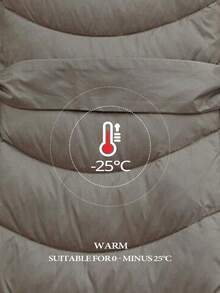 GASMAN Zip Up Snap Button Belted Hooded Belted Padded Coat - Grey - View 8