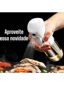 200ML Olive Oil Vinegar Sprayer Kitchen Spray Acrylic Seasoning Bottle - trắng - Xem 3