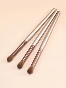 3 Sets Of Soft Eye Makeup Brushes, Including Eye Shadow Brush, Fluorescent Brush, Daubing Brush, Fine Horse Hair Eye Shadow Makeup Tools