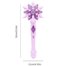 发光雪花魔杖玩具儿童女孩角色扮演发光雪花魔杖发光雪花棒荧光棒公主女王角色扮演魔杖，儿童玩具，女孩玩具，女孩玩具，儿童玩具，女孩玩具儿童，女孩游戏，女孩玩具，儿童玩具，玩具 - 彩色 - 查看 6