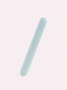 1pc/2pcs Portable Travel Toothbrush Holder, Vertical Striped Toothbrush And Toothpaste Organizer - Multicolor - View 14