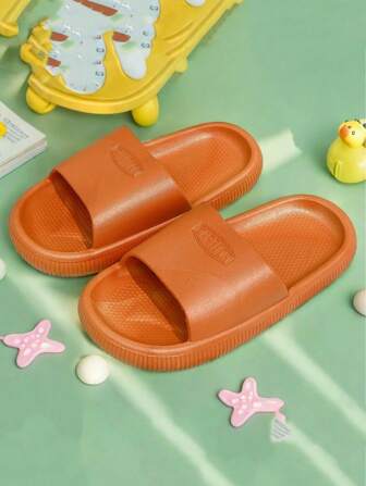 2024 New Kids Slippers Summer Fashion Boys Girls Indoor Home Shower Anti-Slip Toddler Children Unisex Sandals [Decoration On The Shoes Need To Be Installed By Yourself]