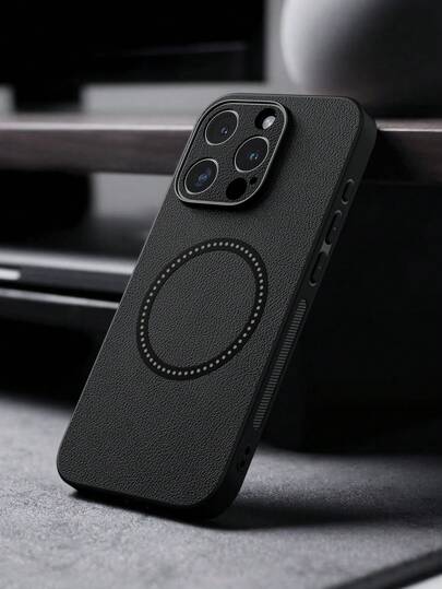 1 sztuka czarnego, odpornego na upadki, bezprzewodowego ładowania, magnetycznego, etui na telefon, kompatybilne z Apple 16/ 16 Pro/ 16 Plus/ 16 Pro Max, kompatybilne z 11/ 13/ 12/ 14/ 15, kompatybilne z Galaxy S23 Ultra/S24 Ultra/A16 5G/Galaxy A15/Galaxy A14/Galaxy A54/Galaxy A55/Galaxy A06 4G, kompatybilne z Redmi 13C/Redmi Note12 5G/Redmi Note 1, wodoodporne, odporne na wstrząsy i zarysowania