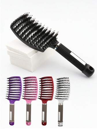 1pc Hair Brush Scalp Massage Comb Man Hair Brush Nylon Women Wet Curly Detangle Hair Brush For Salon Hairdressing Styling Tools,Hair Accessories ,Hair Styling Tools