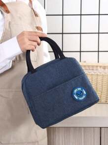 1 件装保温午餐盒袋，手提手柄保温便当午餐袋，铝箔保温午餐盒袋，适合学生 - 灰色 - 查看 7