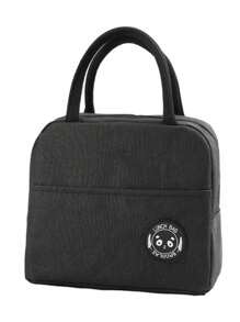 1 件装保温午餐盒袋，手提手柄保温便当午餐袋，铝箔保温午餐盒袋，适合学生 - 灰色 - 查看 11