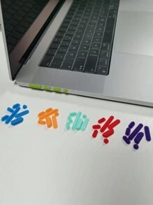 16pcs Set Of Silicone Dust Plugs Compatible With Apple Laptops