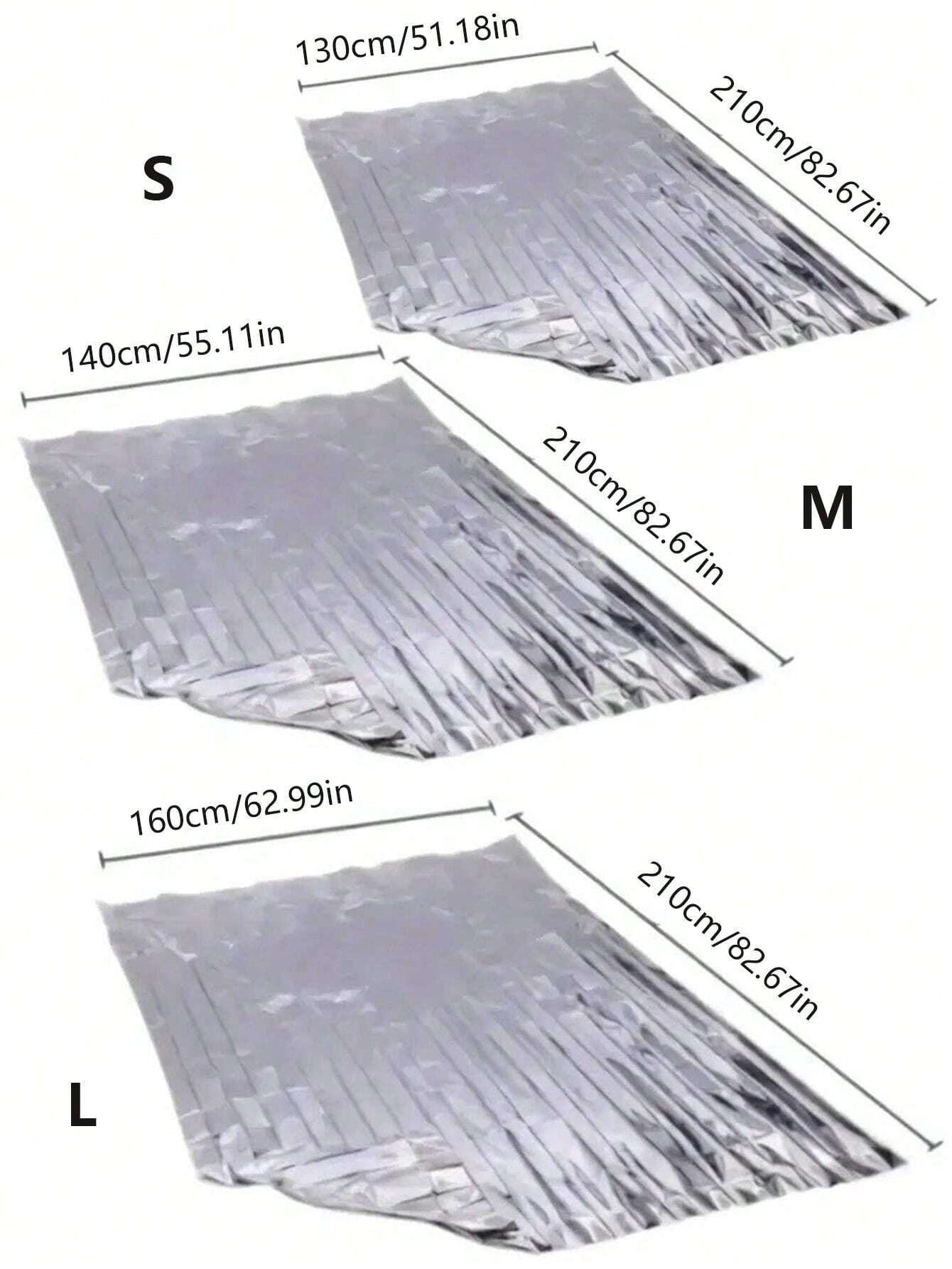 1pc/Pack Emergency Foil Mylar Thermal Blanket, Emergency Mylar Thermal