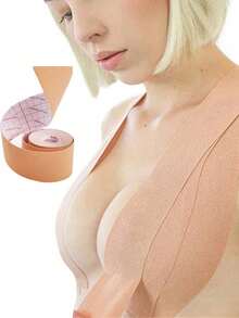 1 件装 女士隐形丰胸胶带 胸罩带 聚拢提胸胶带 - 米色 - 查看 7