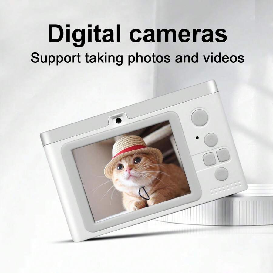 Upgrade Digital Camera, 1080P Digital Point And Shoot Camera With 8X Zoom, 2.4 Inch Screen 50MP Front Rear Dual Cameras Vlogging Camera With Filter For Travel Party - Multicolor - View 1