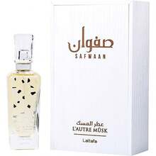 Lattafa Safwaan L'Autre Musk By Lattafa Unisex White Musk, Coconut, Amber, Iris, Heliotrope  Eau De Parfum Spray 3.4 Oz
