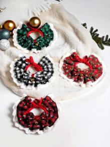 Farfallino regolabile per animali domestici, abbigliamento formale cravatta per collare per cani, accessori per il grooming per feste, farfallino per cuccioli, cravatta formale regolabile fatta a mano per cani e gatti