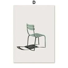 1 件简约海滩海洋花卉墙壁艺术帆船帆布画游泳池海报和印刷品图片适用于客厅装饰无框架 - 彩色 - 查看 25