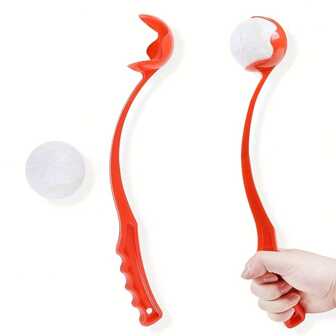 1 Pc Pet Ball Thrower And Fetcher Toy, Dog Interactive Rods, Training Gear With 1 Tennis Ball