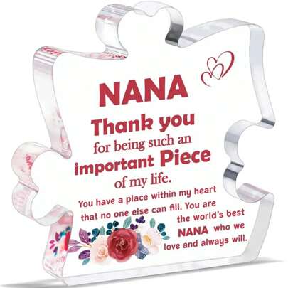 1pc Acrylic Decorative Sign/Plaque, Gift For Grandma, Mom, Birthday, Mother's Day, Thanksgiving - Thank You Mom Birthday Gifts Graduation