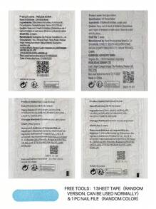 10 件手绘短方形轻奢复古美拉德风格假大理石指甲。棕色大理石和灰蓝色 & & 3D 水波纹，配以金色镜面粉末和珠光装饰和闪亮小片。适合女性和女孩日常使用、狂欢、EDM 音乐节、乡村音乐节和派对。随附 1 件果冻凝胶和 1 件 DIY 指甲锉。按压指甲美甲用品。 - 霧霾藍 - 查看 4