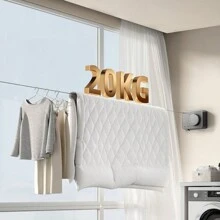 1 套隐形晾衣绳方便安装墙壁衣服挂绳适用于淋浴房裙子裤子鞋子牛仔裤靴子裙子、春季、简约、夏季上衣 - 彩色 - 查看 2