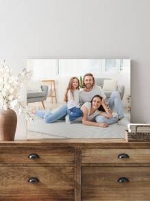 1pc Customisable Framed Canvas Poster, Personalise It With Your Photos, Precious Memories And Favourite Moments, The Perfect Gift For Friends And Family, Pine Frame, Wall Art Home Decor Personalised Canvas Frame - Multicolor - View 9