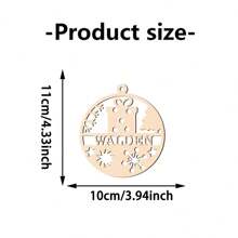 1pc, Tên tùy chỉnh Đồ gỗ Giáng sinh, Đồ trang trí Giáng sinh tùy chỉnh, Quà tặng Giáng sinh tùy chỉnh, Quà tặng cho bạn bè, Tấm trang trí tùy chỉnh được cá nhân hóa, Đồ trang trí phòng khách, Đồ trang trí phòng ngủ, Đồ trang trí Giáng sinh - Màu gỗ - Xem 2