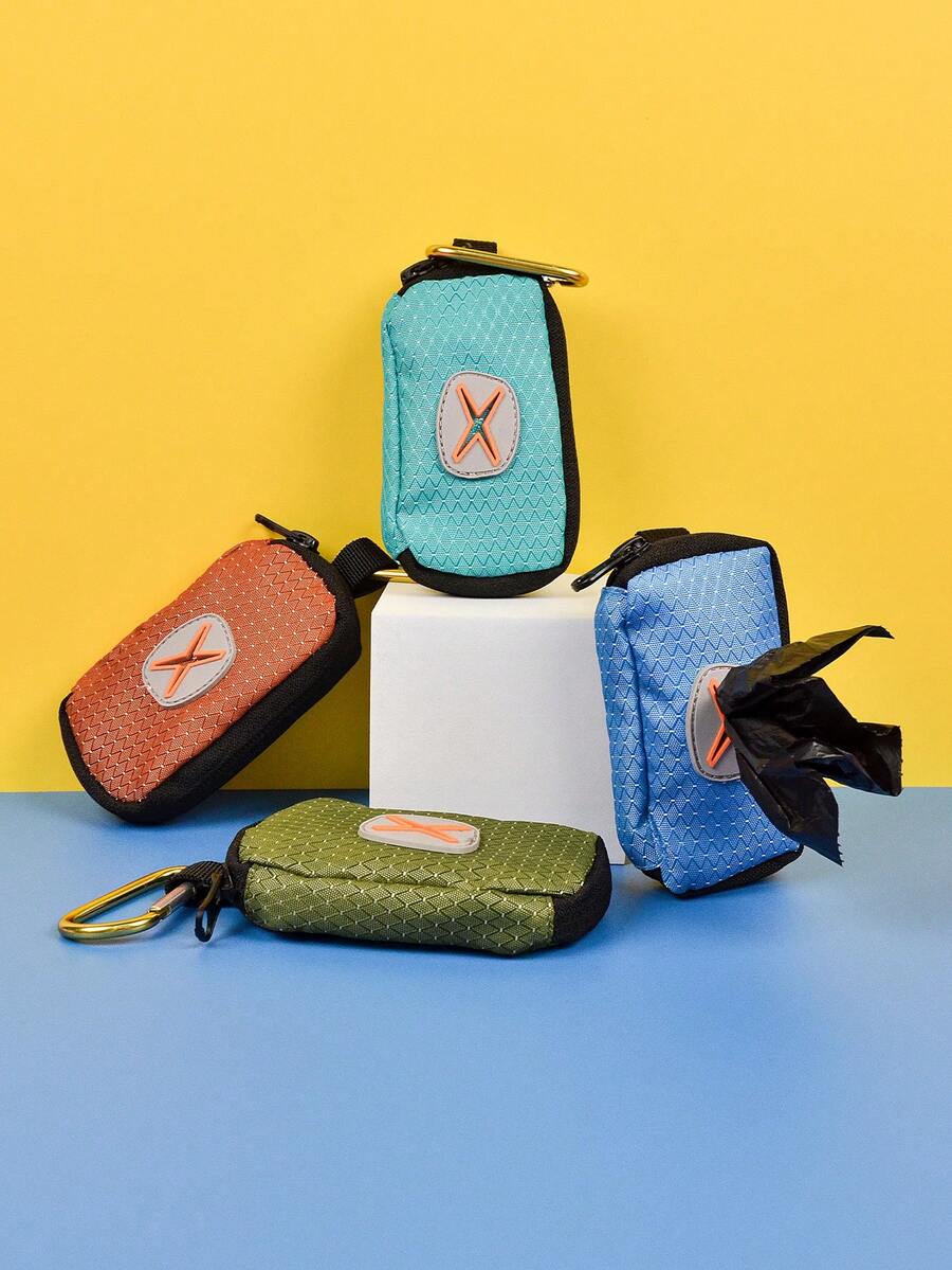 Best-Selling Pet Poop Bag Holder With Classic Plaid Design And Sturdy Metal Clip Fashion Dog Poop Bag Holder Meets Function For Your Walks(No Waste Bag And Leash) - Multicolor - View 1