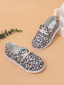 Giày lười trẻ em nhẹ thoáng khí in hình trái tim dễ thương thời trang thường ngày, phù hợp cho mọi mùa - Nhiều màu - Xem 4