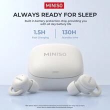Miniso X10 Wireless Sleep In Ear Earbuds Noise Blocking Earbuds For Sleep Comfortable Fit, Wireless 5.4 For Unlimited Sleep Sound Side Sleeper In-Ear Sleeping Earphones For Side Sleepers In-Ear Good For Insomniacs - 白色 - 查看 2