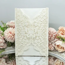 25 Personalized Butterfly Invitation Cards Wedding Invitations For Wedding Birthday Bridal Shower Christmas Party Supplies (Envelopes And Inner Cards Not Included), Christmas - 25pcs - View 12