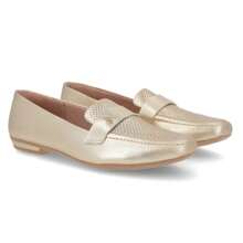 Usaflex Loafer Moccasin Shoe In Nappa Leather Valise - 金色 - 查看 1