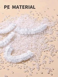 100pcs PE Food Preservative Covers, Elastic Plastic Bags, Food Packaging, Simplest Kitchen Food Covers, Round Plate Covers, Shower Caps, Storage Cabinets, Kitchen Organizers, Kitchen Supplies, Room Decor, Home Decor - White - View 9