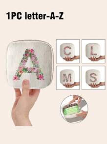 1 szt. Kwiaty Wzór Listu Worek Do Przechowywania Podpasek Sanitarnych Przenośny Worek O Dużej Pojemności, Damski Worek Do Przechowywania Tamponów Woreczek Na Podpaski Sanitarne Serwetka Kosmetyczki Organizator Damska Kosmetyczka Dziewczęcy Uchwyt Na Tampony Organizator, Do Szminki, Pędzla, Pielęgnacji Skóry, Telefonu Komórkowego, Monety, Drobnych Przedmiotów, Do Domu, Prezentu, Wakacji I Festiwalu Halloween Boże Narodzenie Wielofunkcyjne Zastosowanie - Wielokolorowe - Zobacz 1