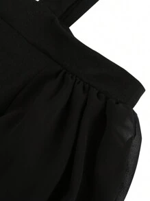 Female Plus Size Off Shoulder Dress, Halloween Boat Neck Fly Sleeve One-Piece For Ladies, L/XL/XXL/XXXXL/XXXXXL